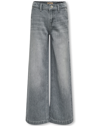 Kids Only - KOGComet Wide Leg Jeans - Medium Grey Denim